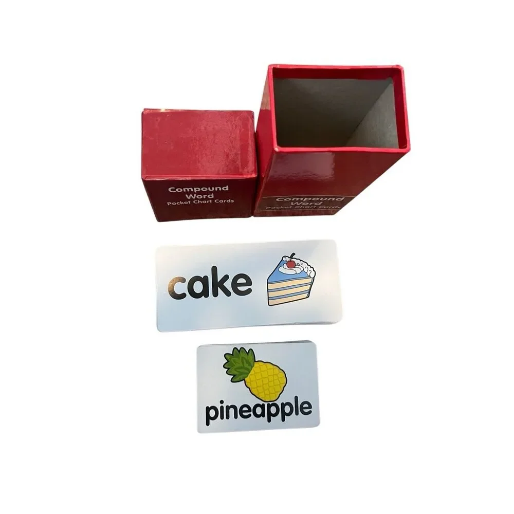 Compound Words Pocket Chart Cards Set‎ In Box Educational Tools